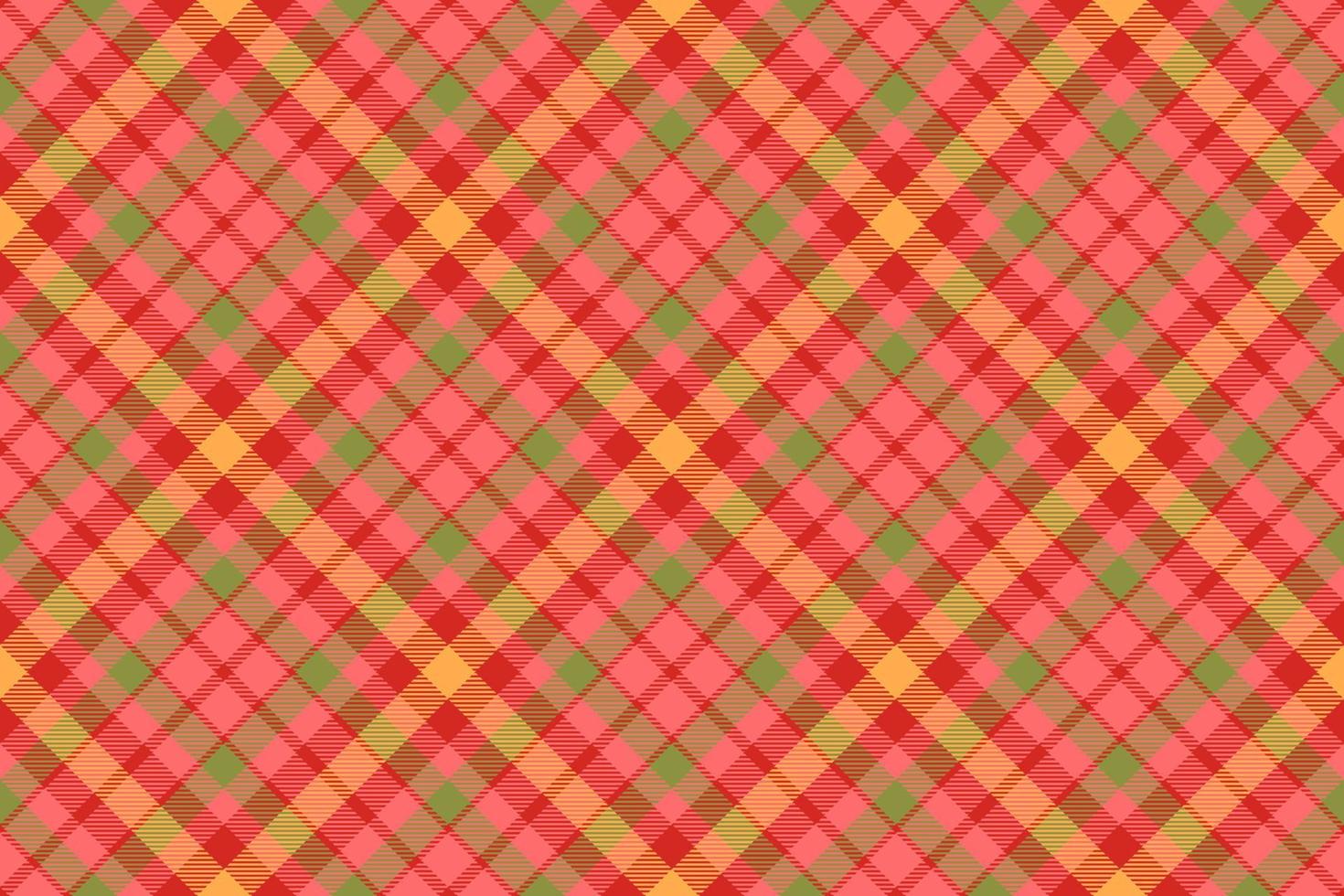 Tartan plaid background, diagonal check seamless pattern. Vector fabric texture for textile print, wrapping paper, gift card, wallpaper.