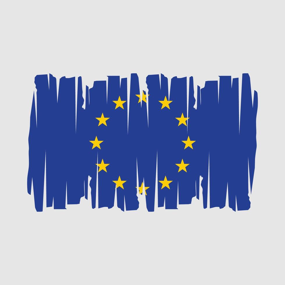 European Flag Vector Illustration