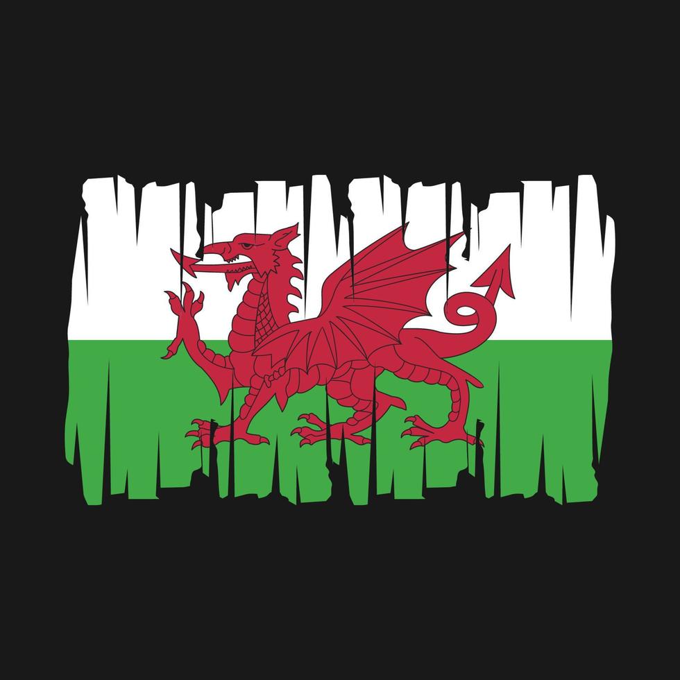 Wales Flag Vector Illustration