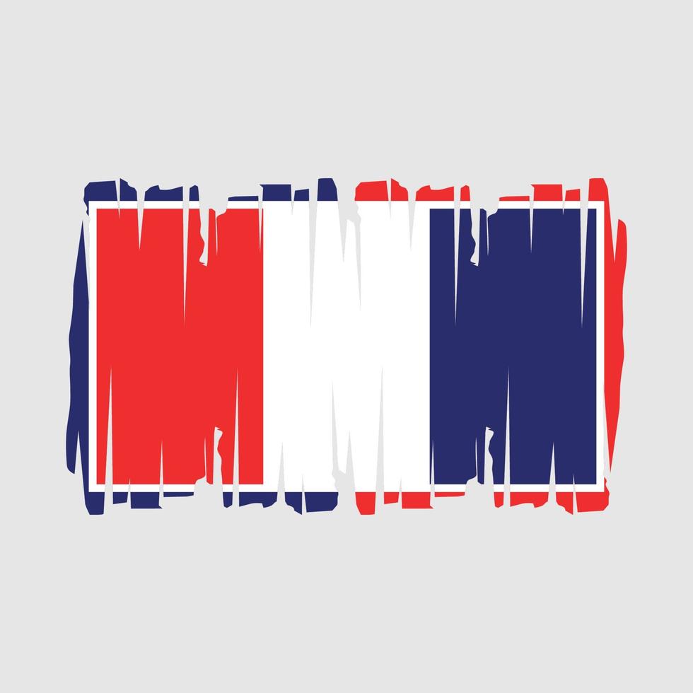 France Flag Vector Illustration