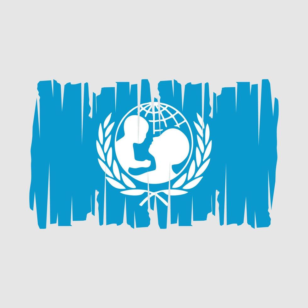 Unicef Flag Vector Illustration