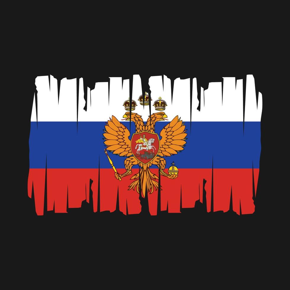 Rusia bandera vector ilustración