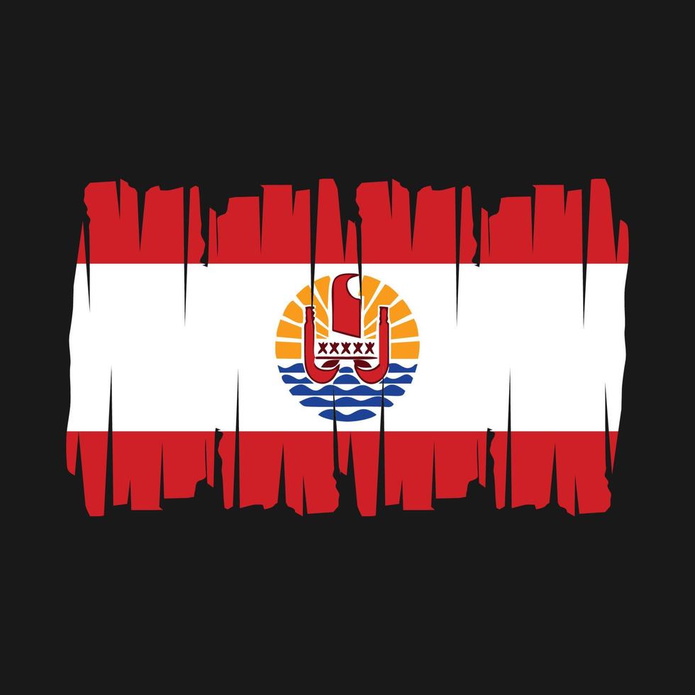 French Polynesia Flag Vector Illustration