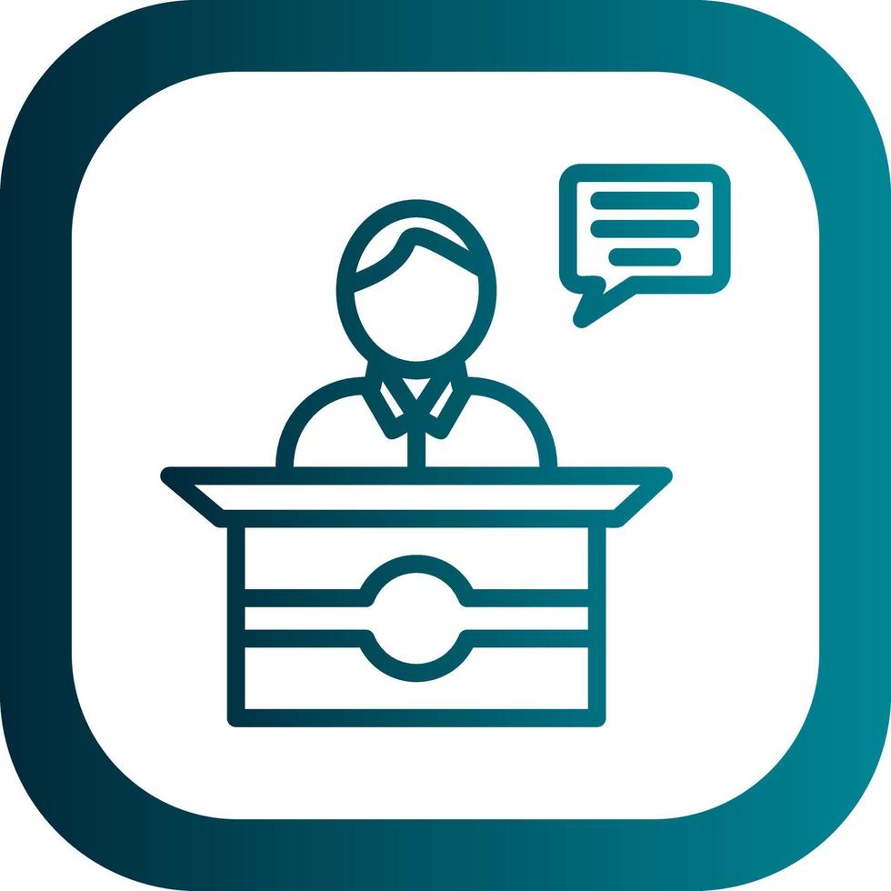Spokesperson Vector Icon Design
