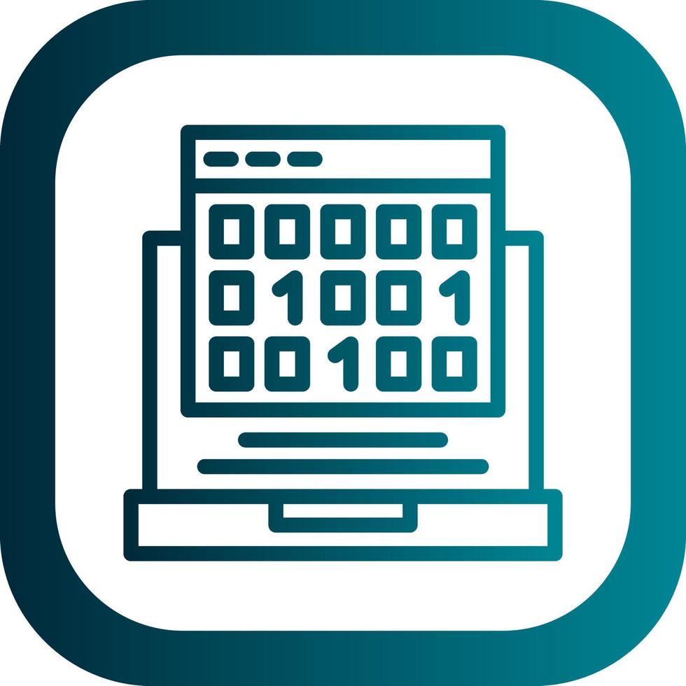 Binary Code Vector Icon Design