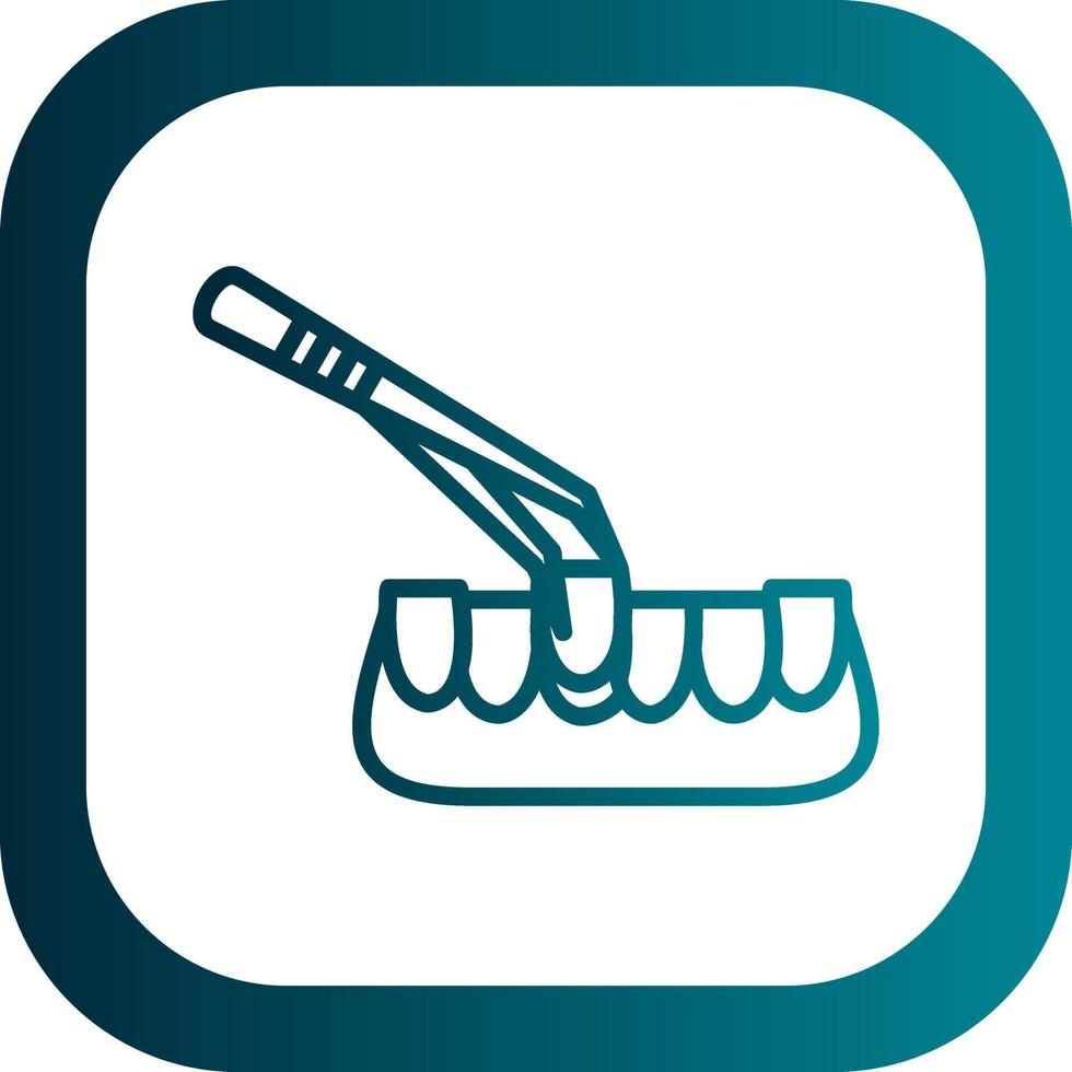 Tooth Extraction Vector Icon Design