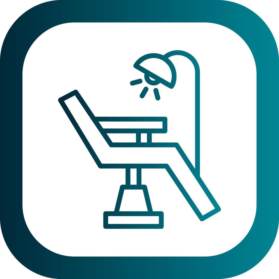 Dentist Chair Vector Icon Design