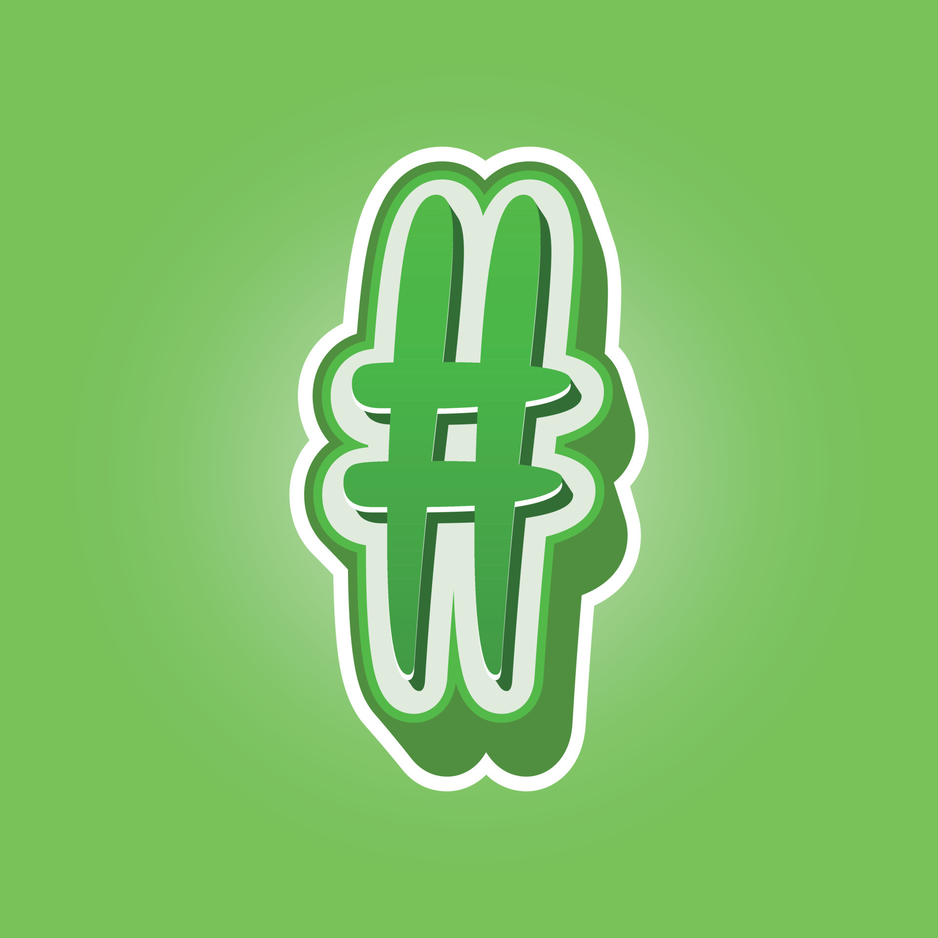 3d illustration of hash tag 20847719 Vector Art at Vecteezy