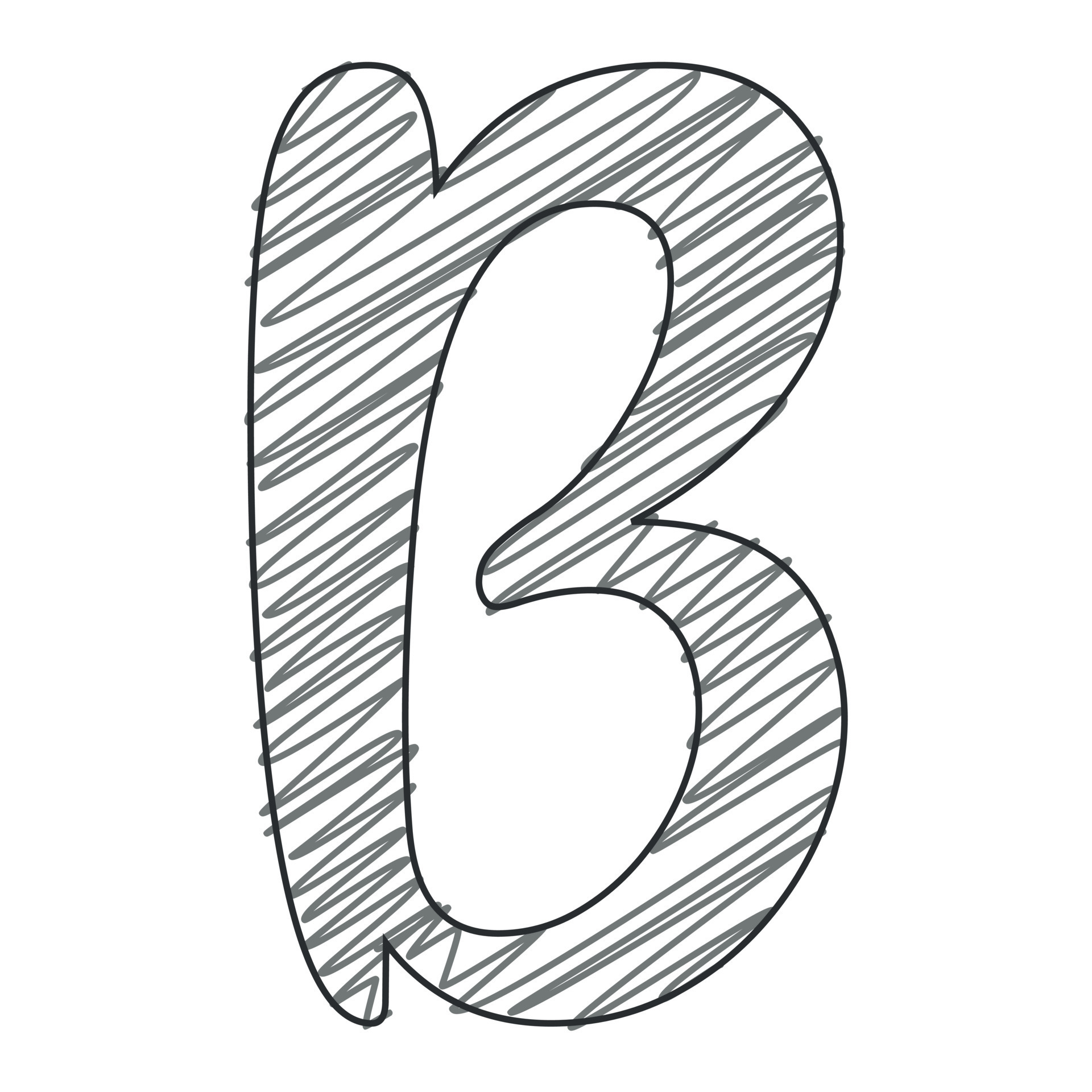 3d illustration of letter b 20847851 Vector Art at Vecteezy