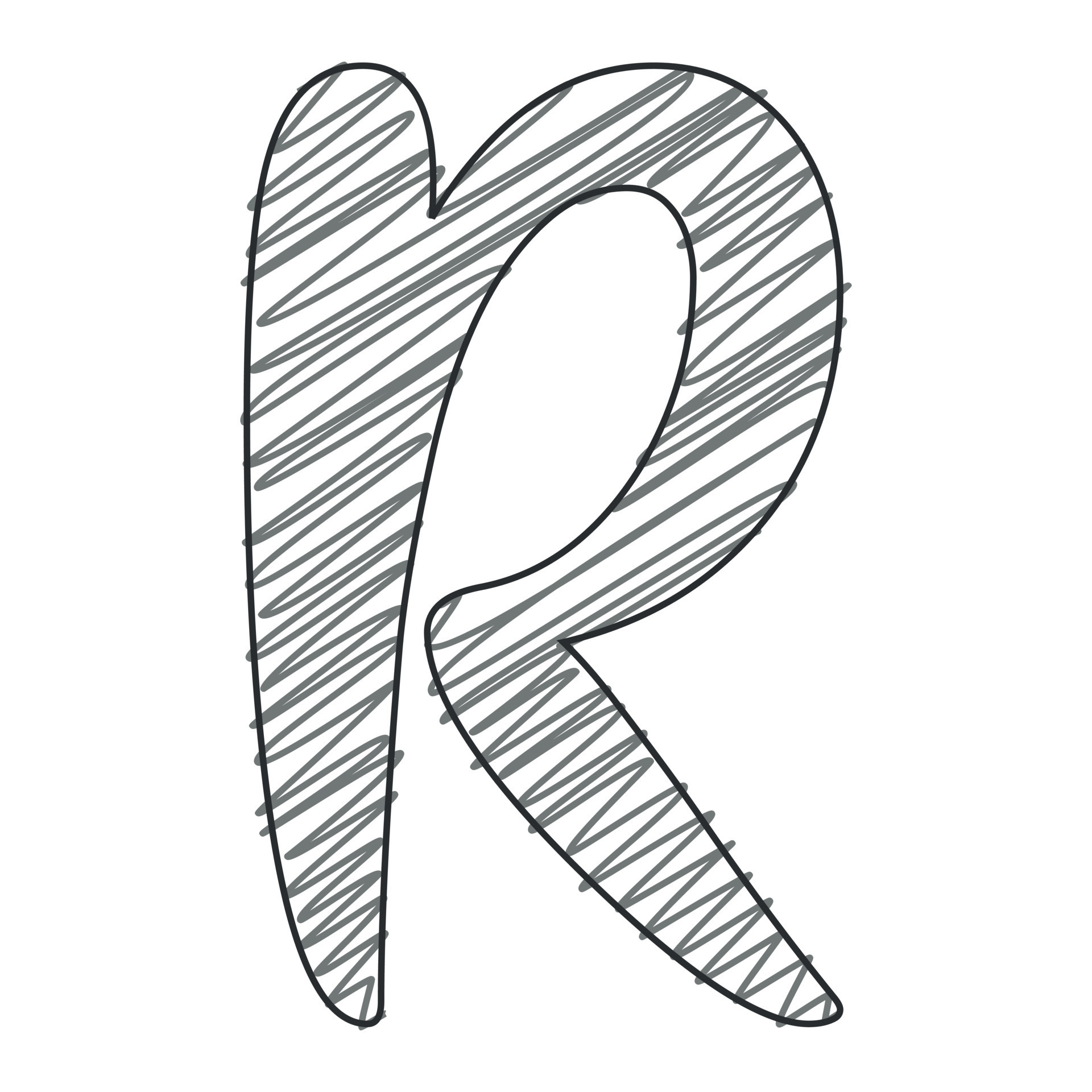 3d illustration of letter r 20848068 Vector Art at Vecteezy