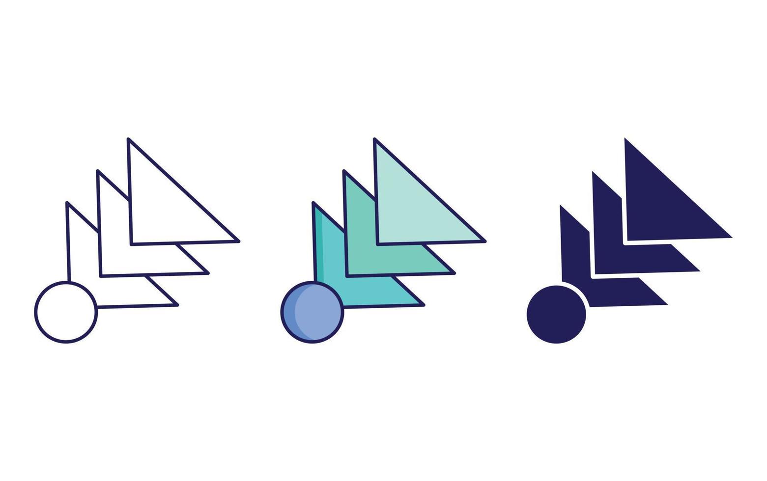 Abstract Shapes icon vector