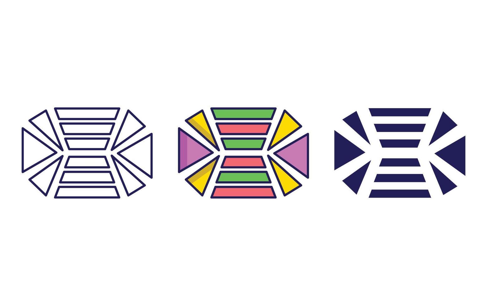 Abstract Shapes icon vector