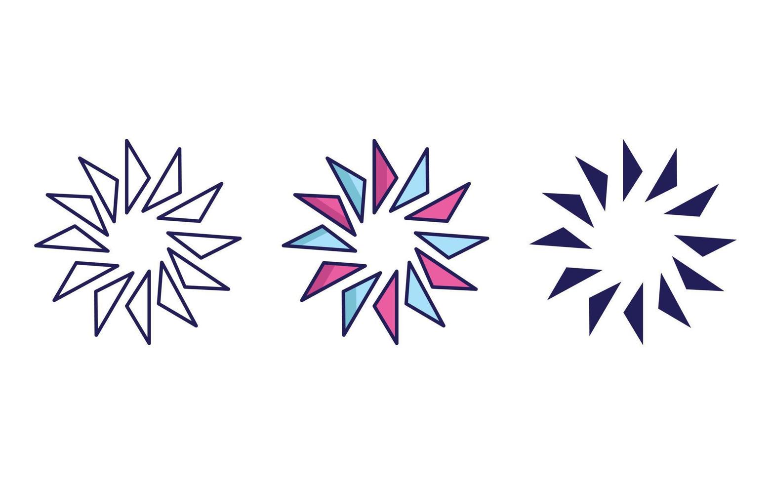 Abstract Shapes icon vector