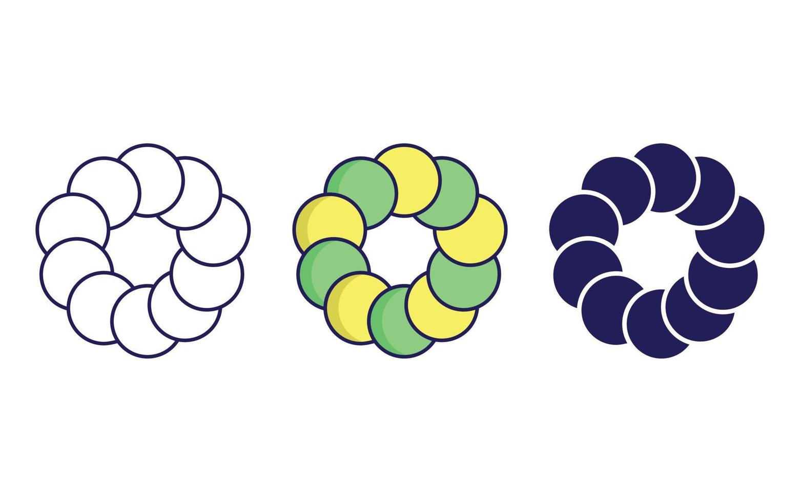 Abstract Shapes icon vector