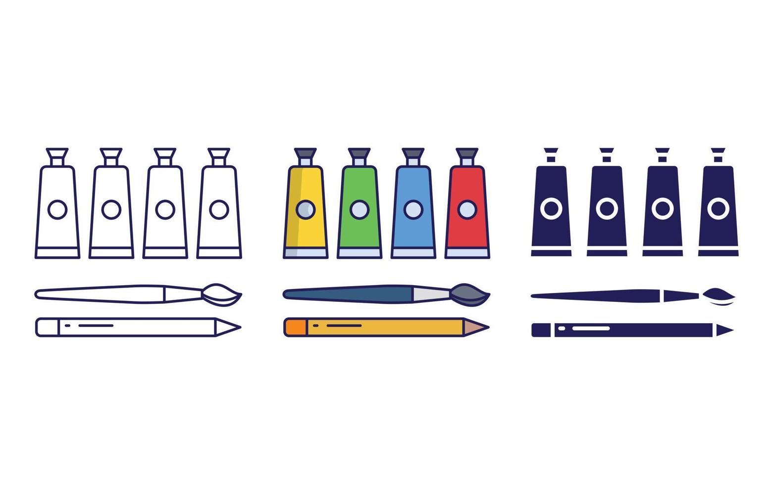 Oil Paint tube icon vector