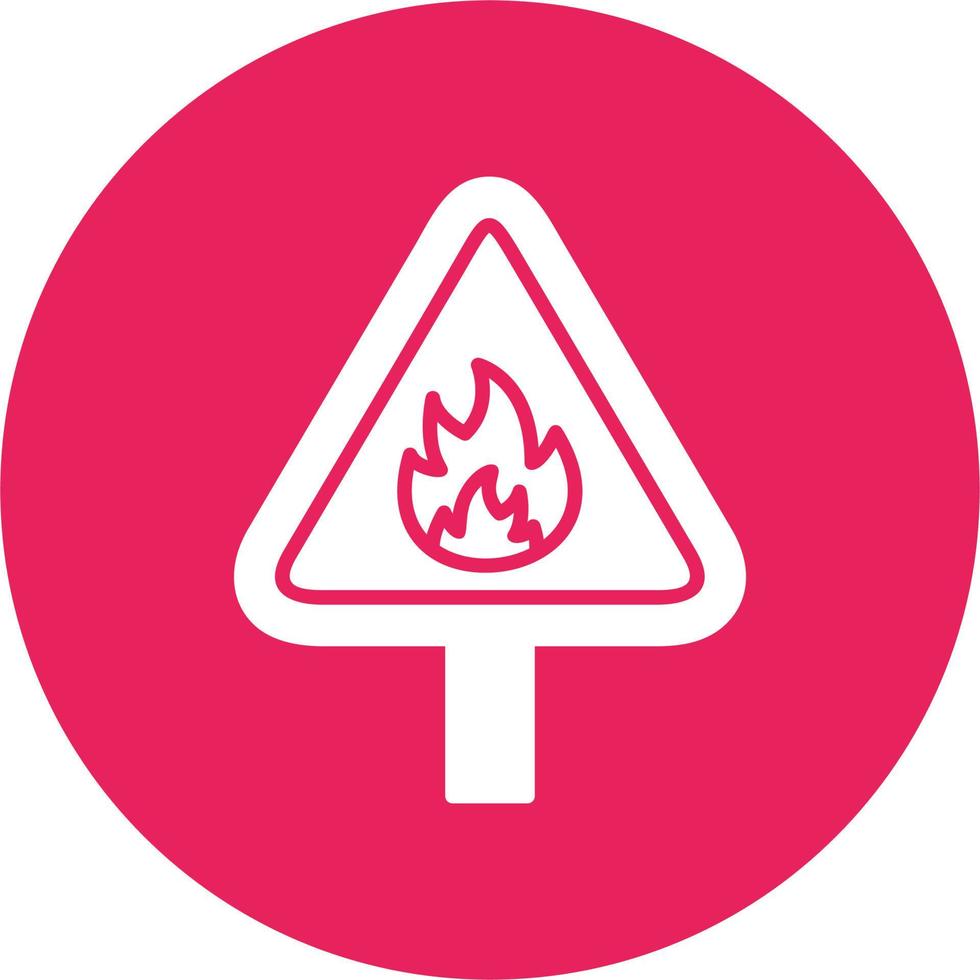 Flammable Vector Icon