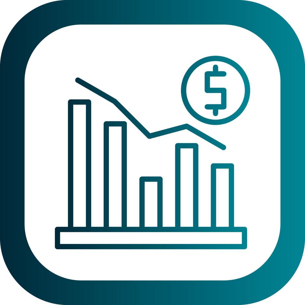 Recession Vector Icon Design