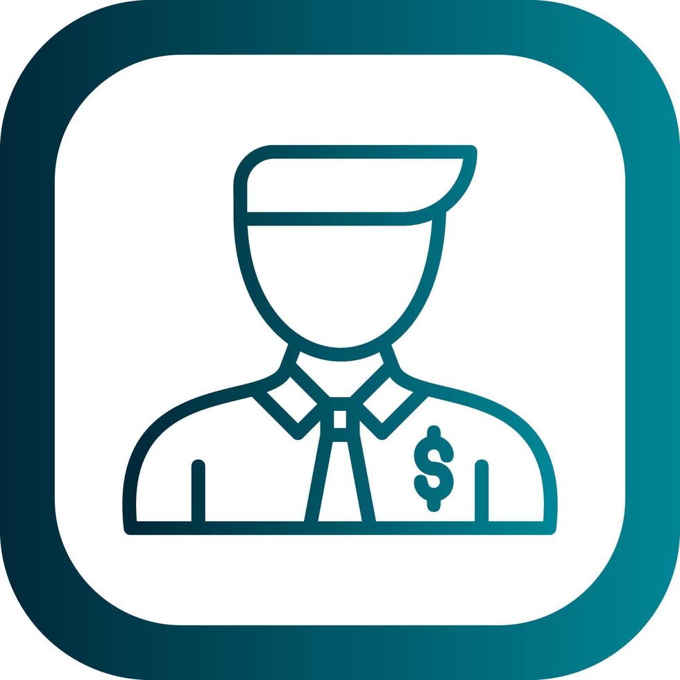 Salesman Vector Icon Design