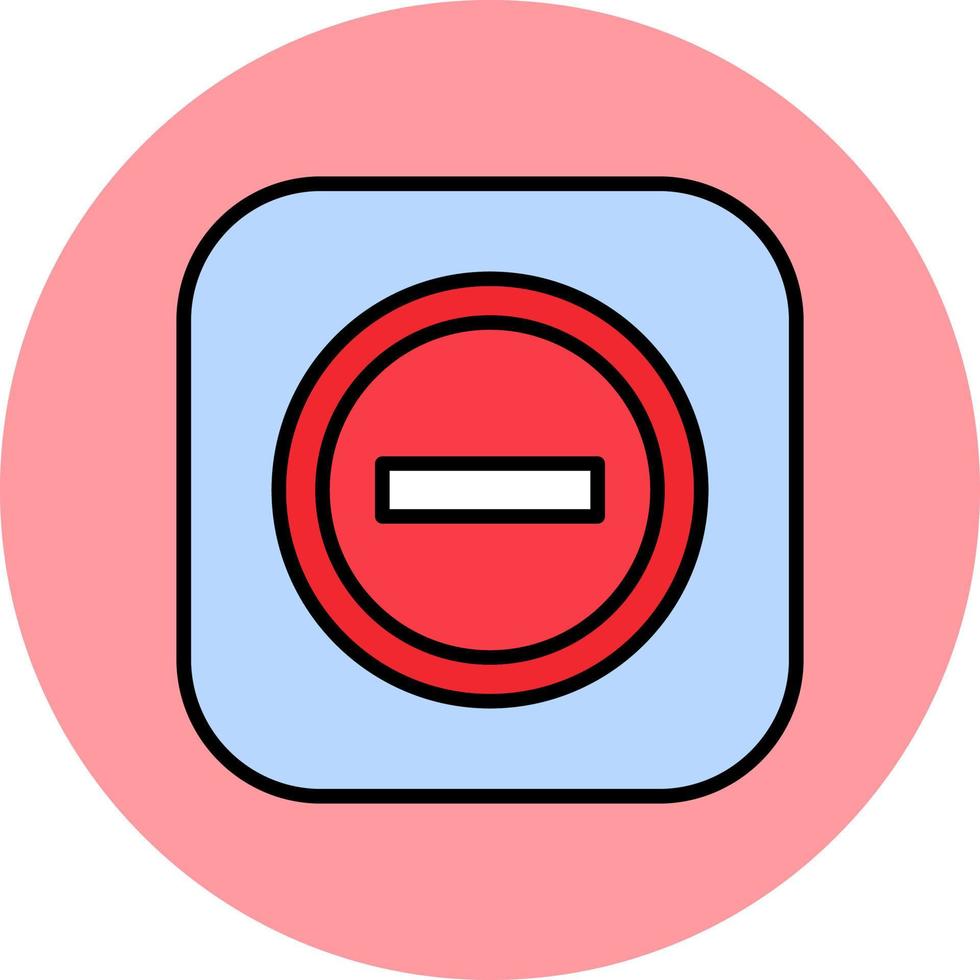 No Entry Vector Icon