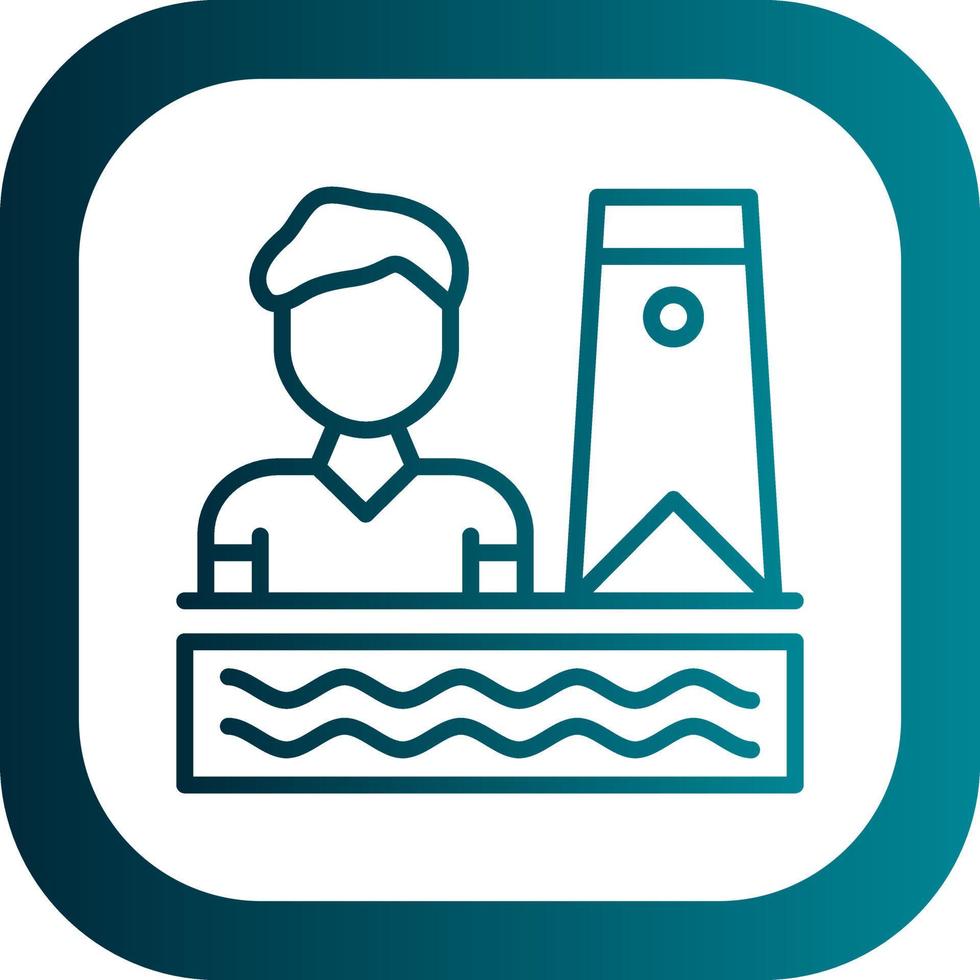 Bodyboarding Vector Icon Design