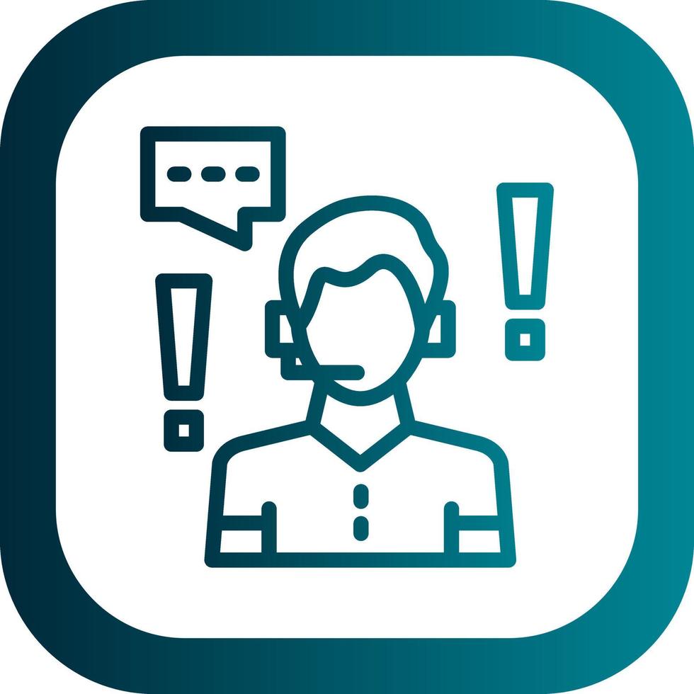 Complaint Vector Icon Design
