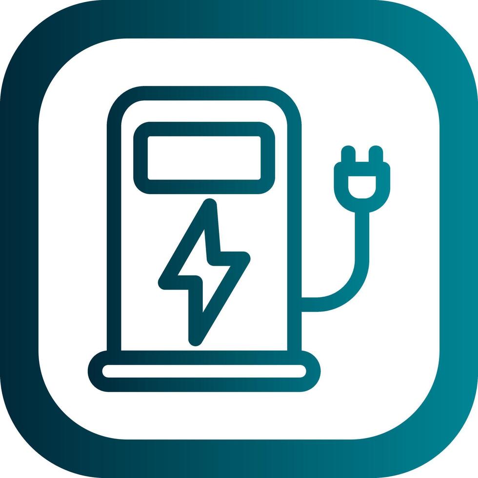 Charging Station Vector Icon Design