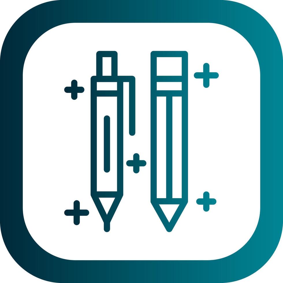 Pen And Pencil Vector Icon Design