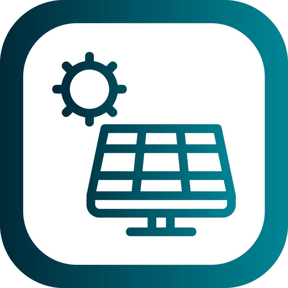 Solar Panel Vector Icon Design