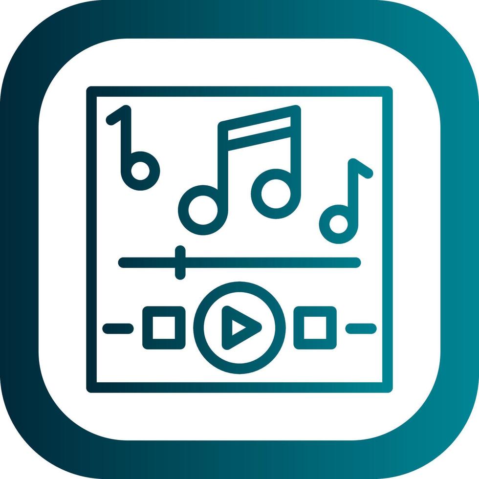 Music Playing Vector Icon Design