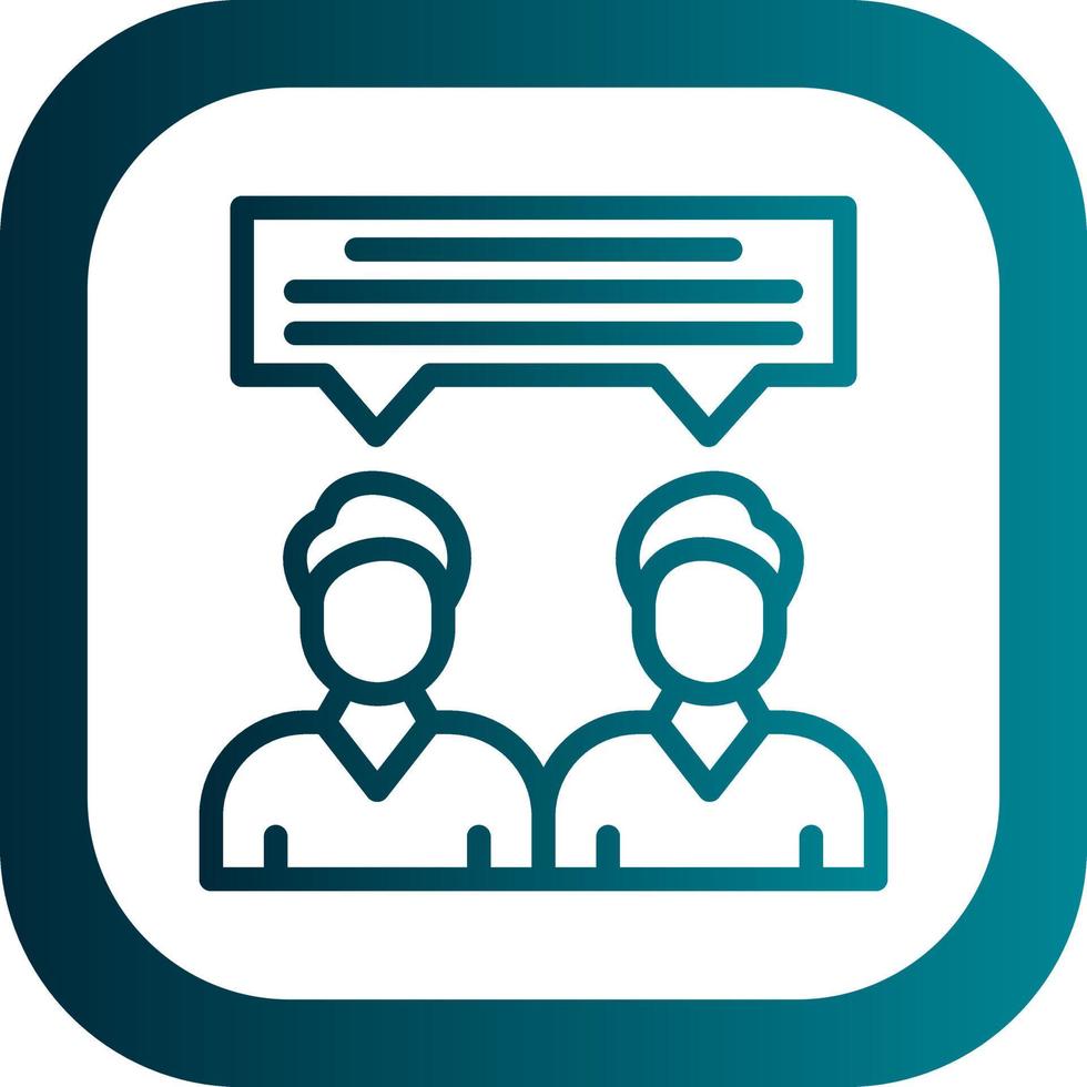 Face To Face Vector Icon Design