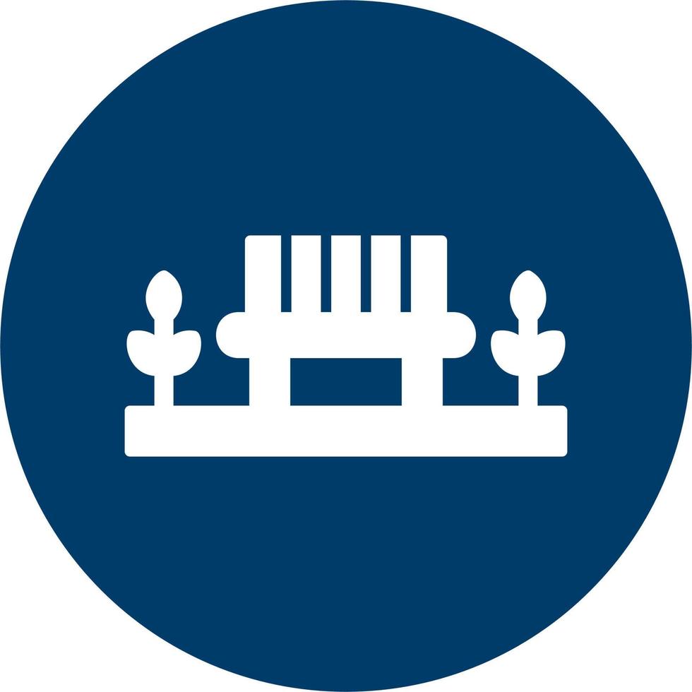 Park Bench Vector Icon