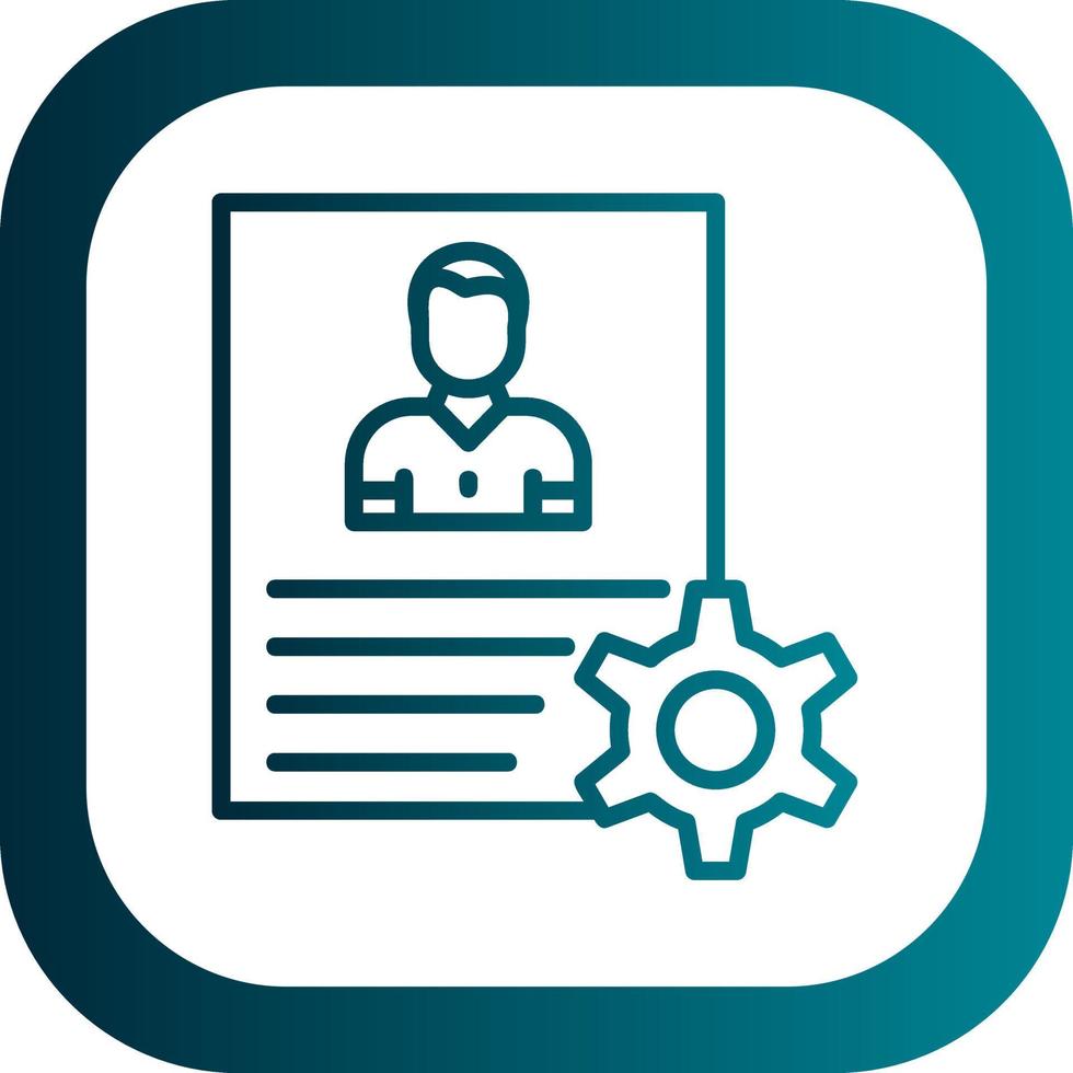 De Identification Vector Icon Design