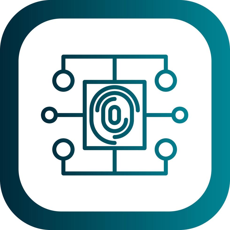 Biometric Data Vector Icon Design