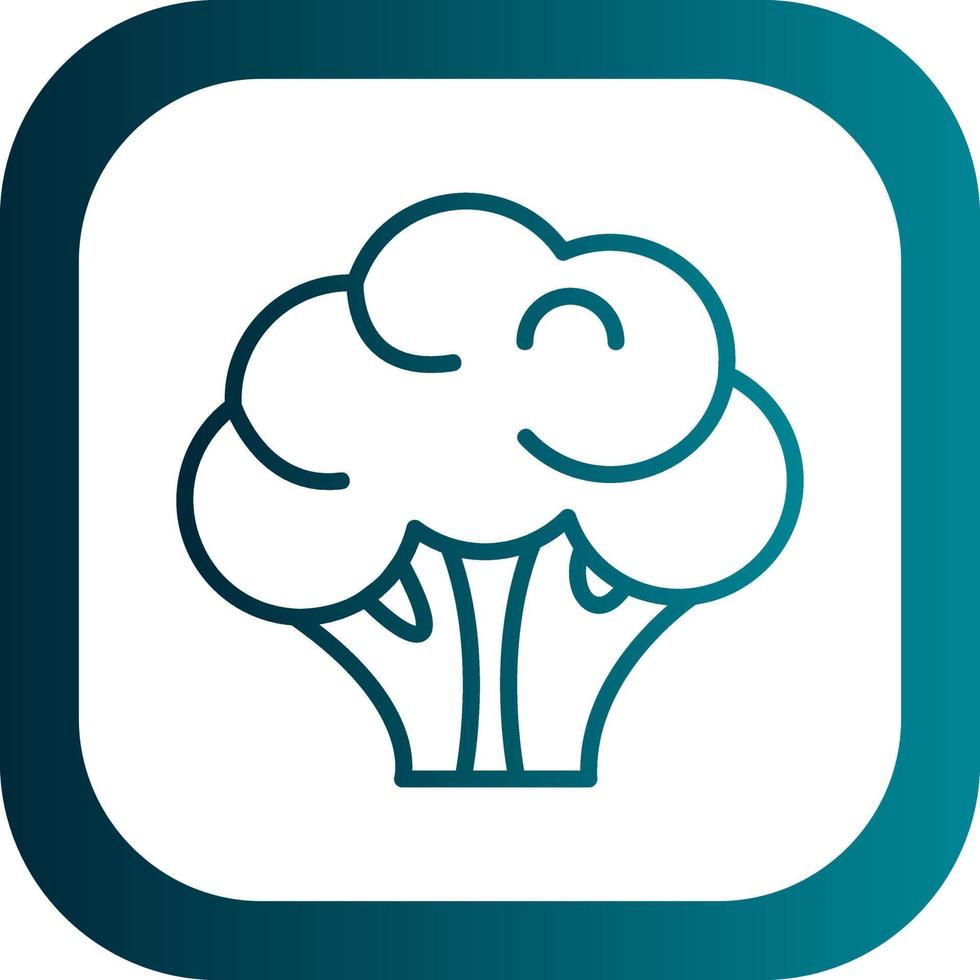 Broccoli Vector Icon Design