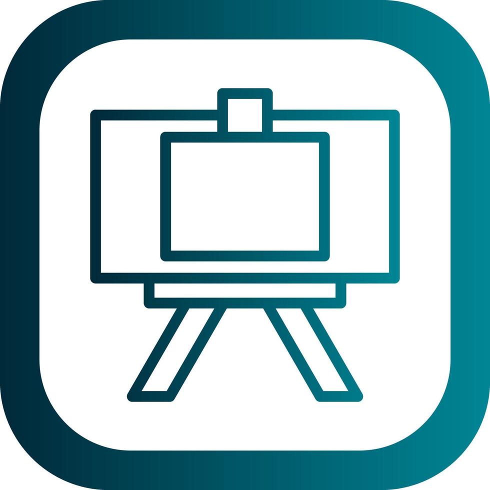 Canvas And Easel Vector Icon Design