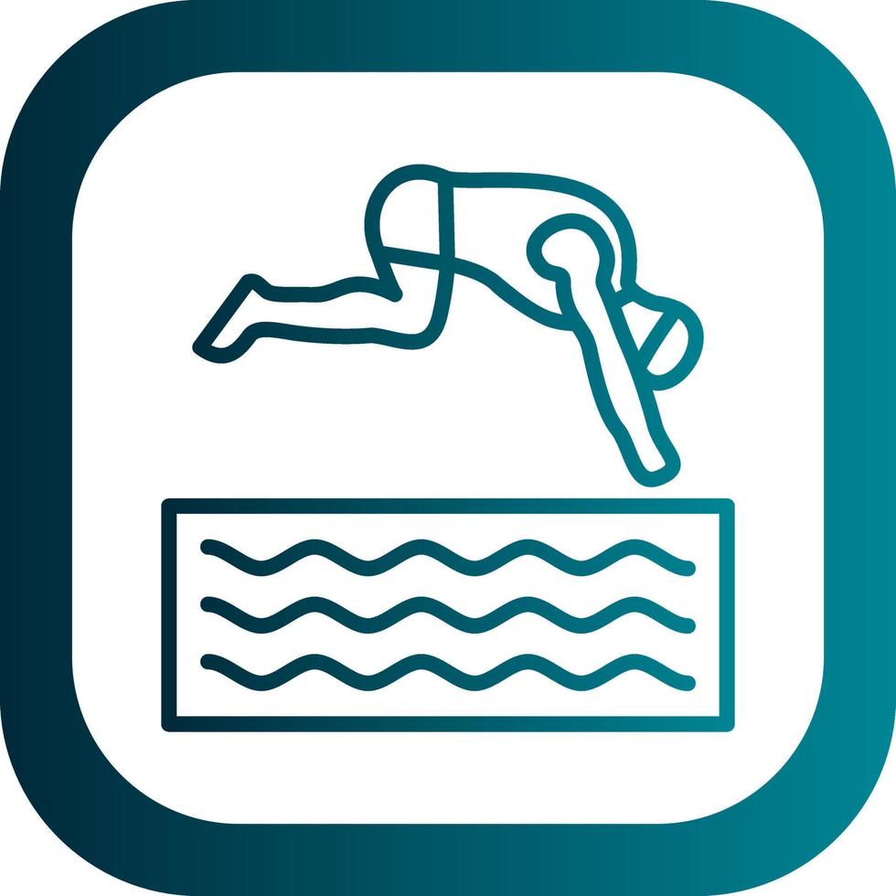 Freediving Vector Icon Design