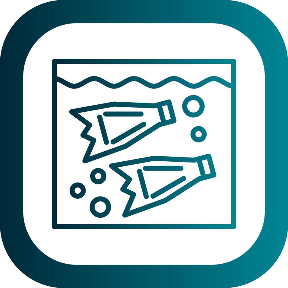 Fin Swimming Vector Icon Design