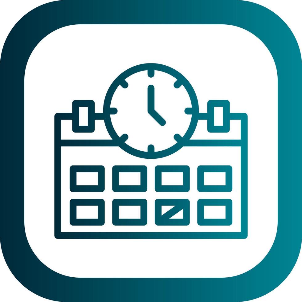 Deadline Vector Icon Design