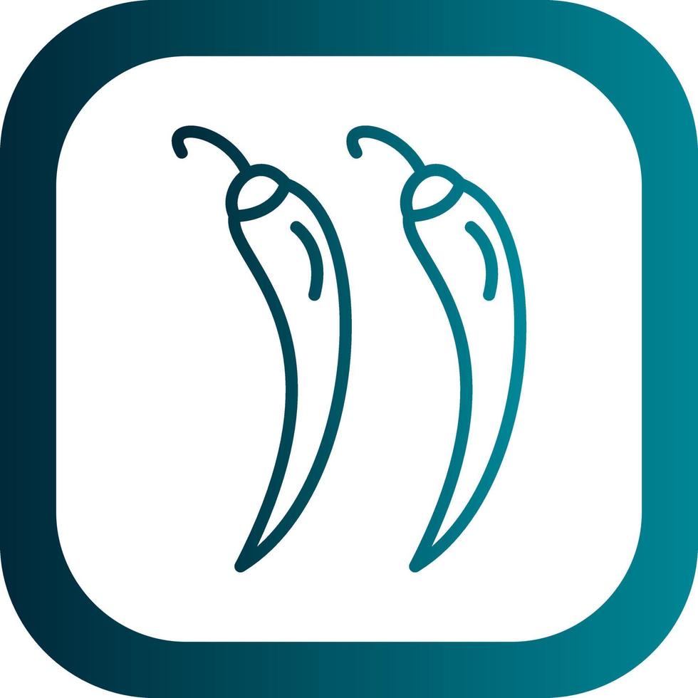Hot Pepper Vector Icon Design