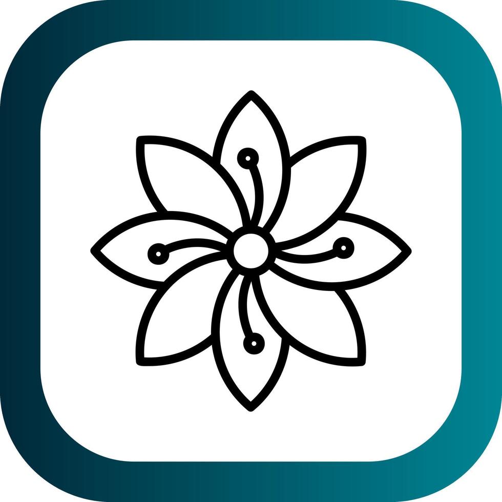 Hydrangea Vector Icon Design