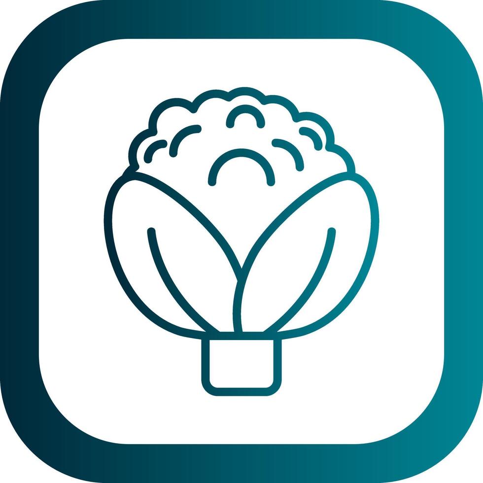 Cauliflower Vector Icon Design