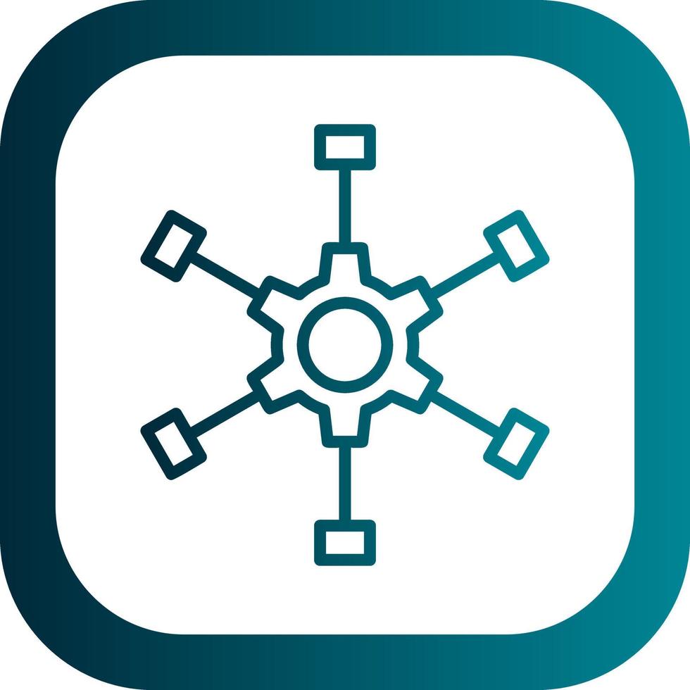 Outsource Management Vector Icon Design