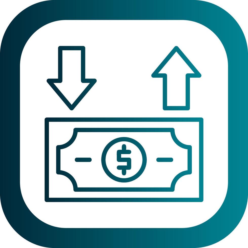 Cash Flow Vector Icon Design