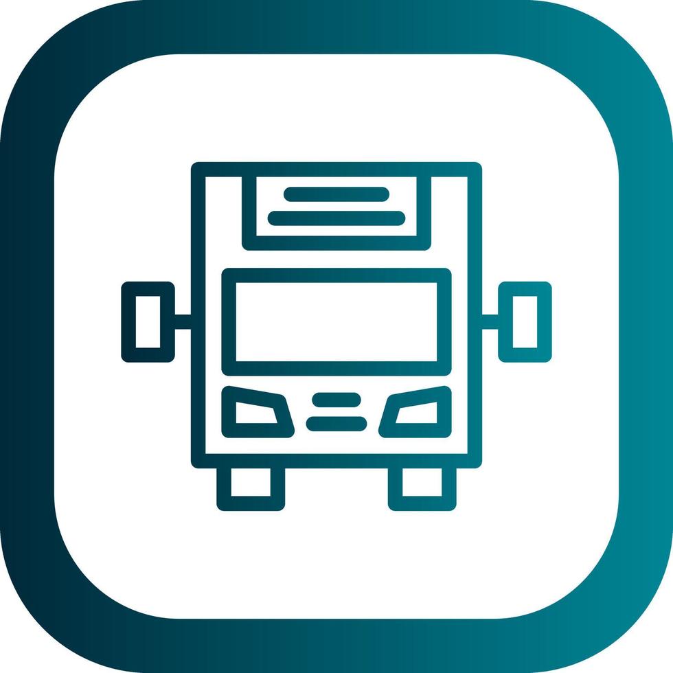 diseño de icono de vector de pantalla de bus