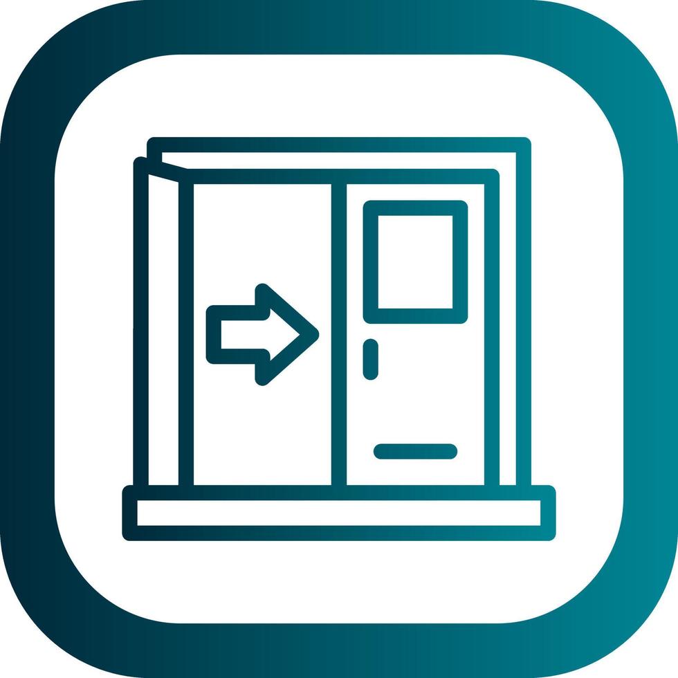 Exit Vector Icon Design