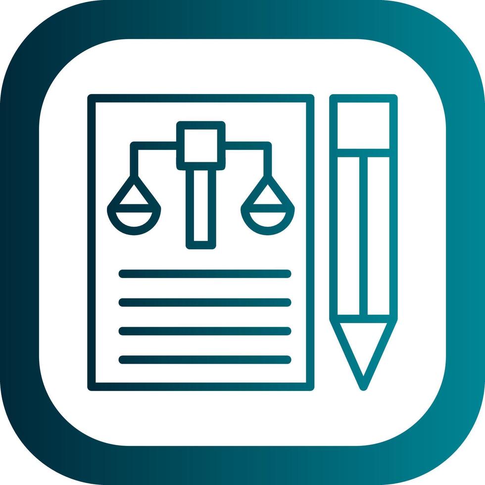 Legal Document Vector Icon Design