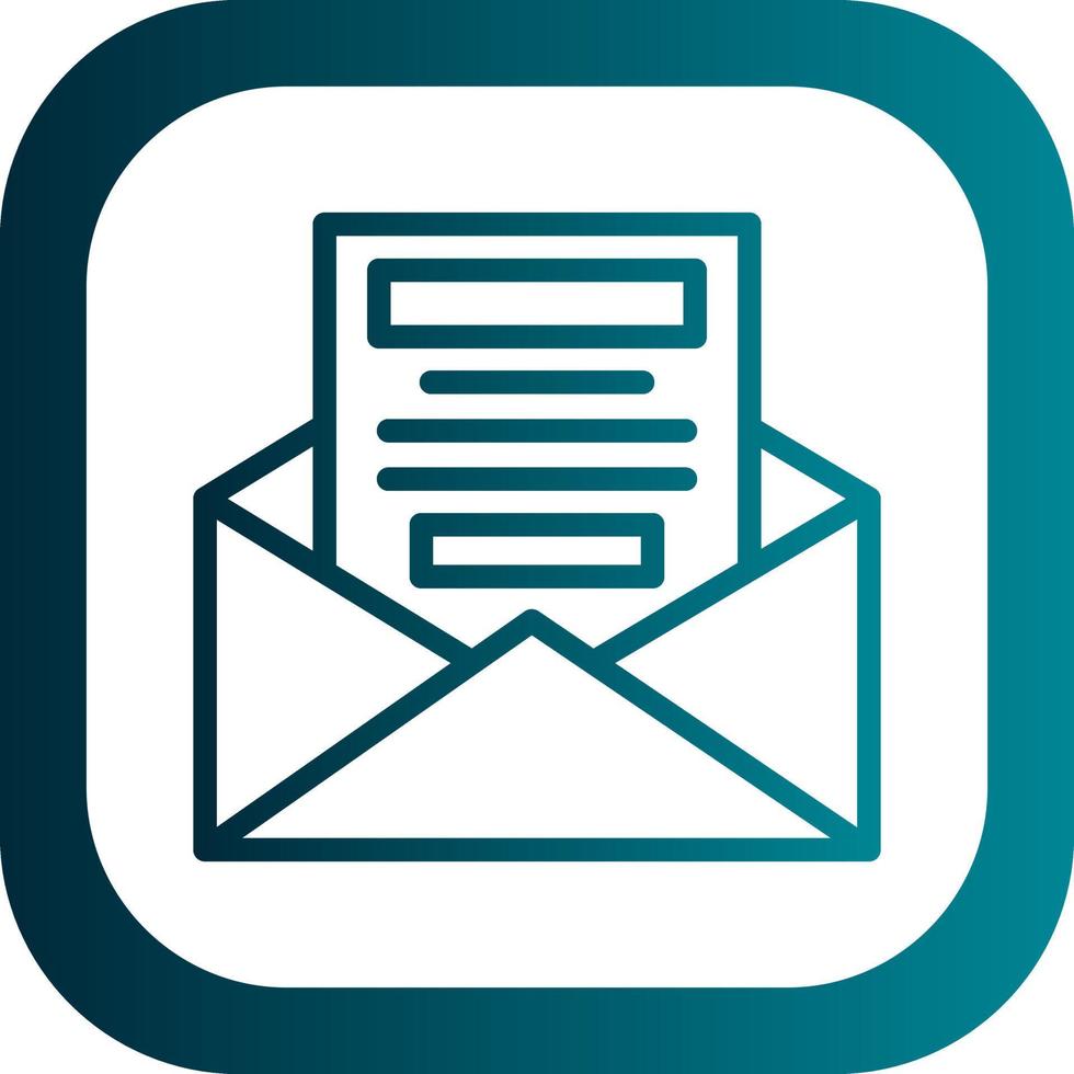 Newsletter Vector Icon Design