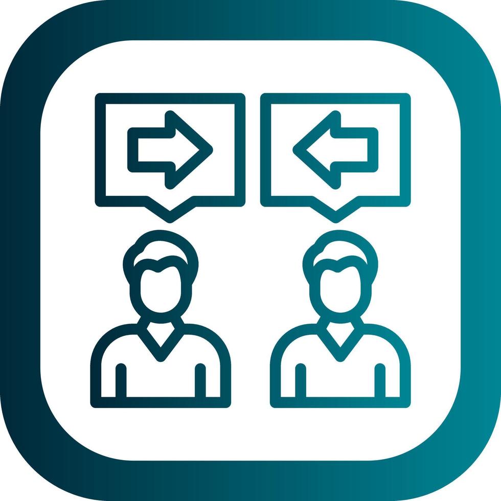 Conflict Of Interest Vector Icon Design