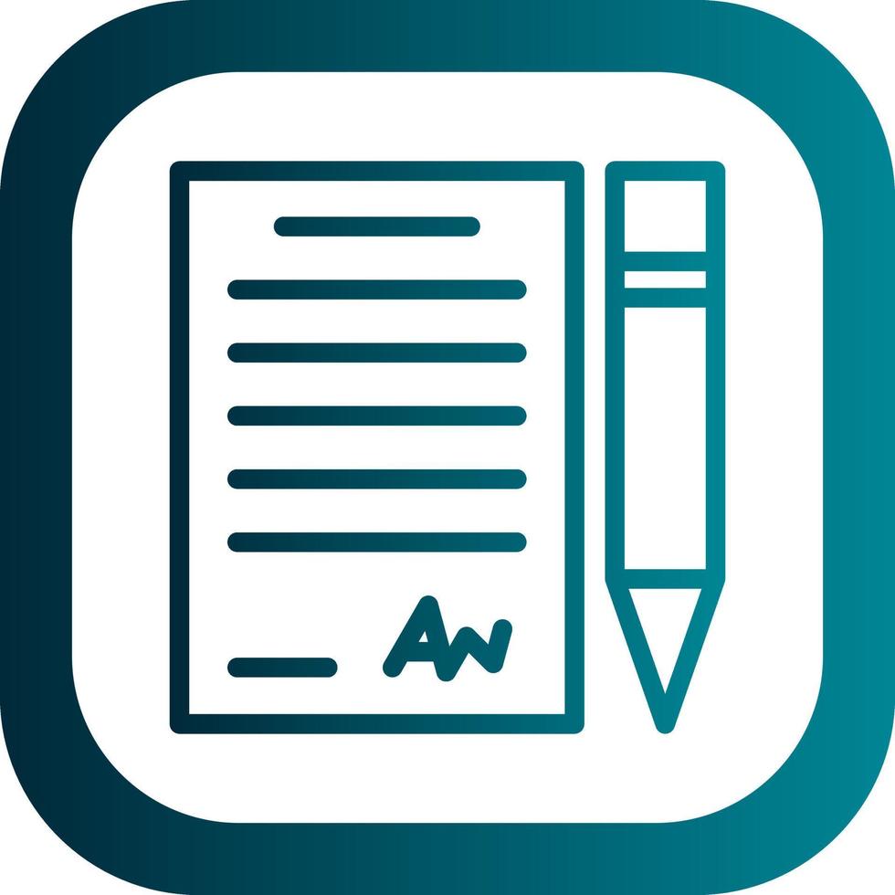 Contract Vector Icon Design