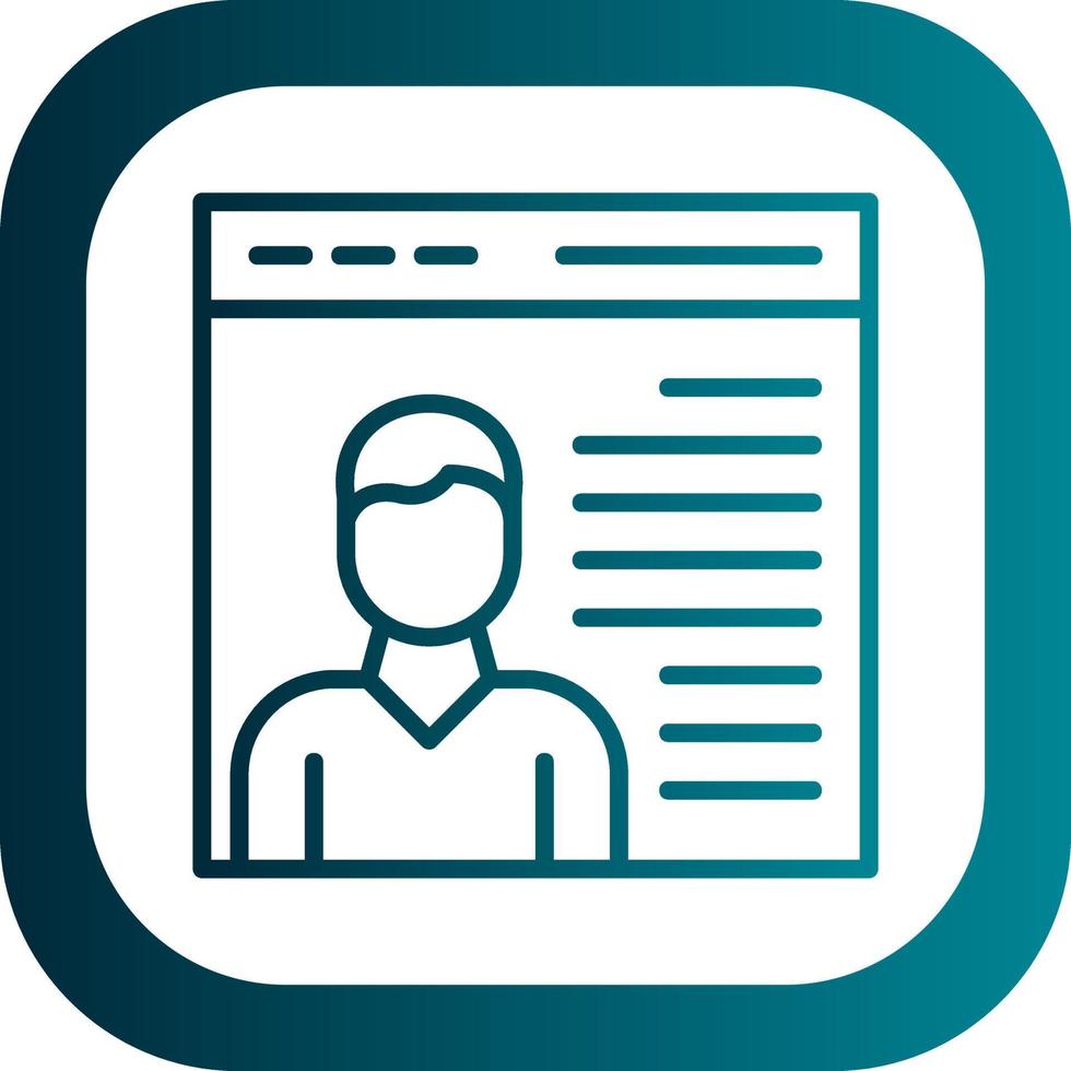 User Persona Vector Icon Design